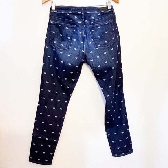Adrianna Goldschmied Anthropologie heart skinny jeans the legging ankle fit 31R - Picture 4 of 9